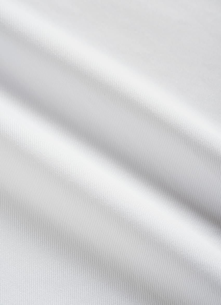 SUITSUPPLY 意大利 Albini 生产的埃及棉面料 白色双层袖口特别修身剪裁衬衫