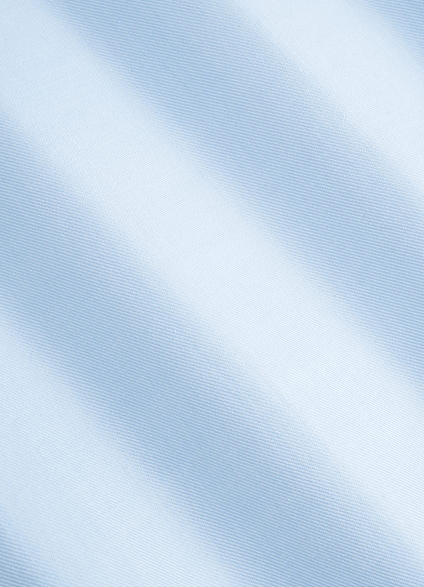 SUITSUPPLY Coton égyptien - Albini, Italie Chemise coupe très ajustée en twill bleu clair