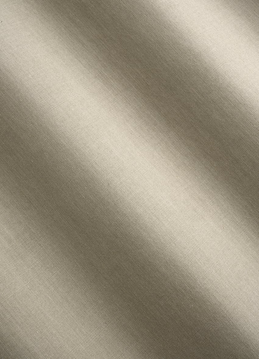 SUITSUPPLY Egyptian Cotton by Albini, Italy Mid Green Cotton Shirt