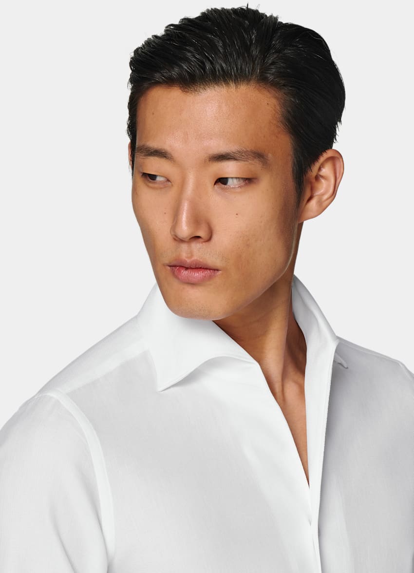 SUITSUPPLY Egyptian Cotton by Albini, Italy White Extra Slim Fit Shirt