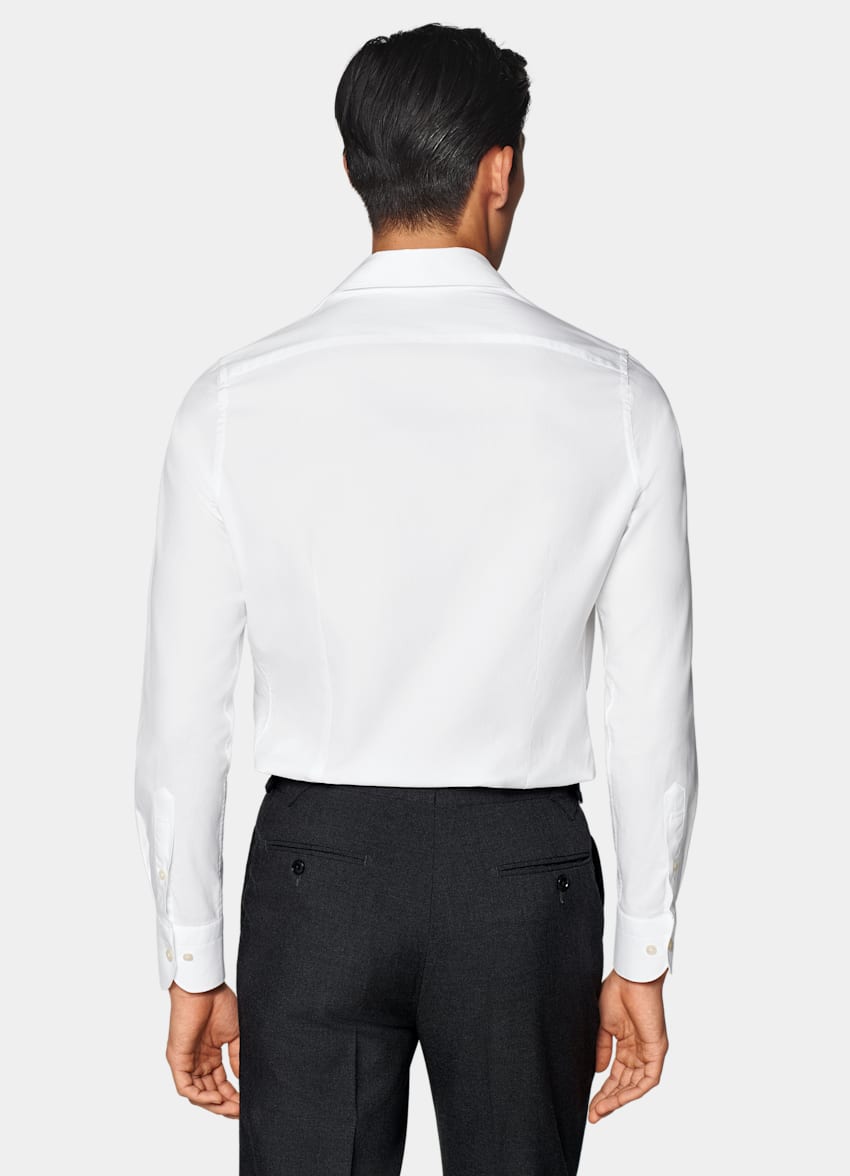 SUITSUPPLY Cotone egiziano - Albini, Italia Camicia bianca in twill tailored fit
