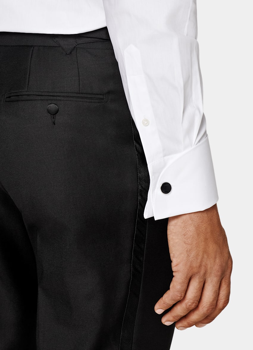 SUITSUPPLY Cotone egiziano - Testa Spa, Italia Camicia da smoking bianca in twill tailored fit