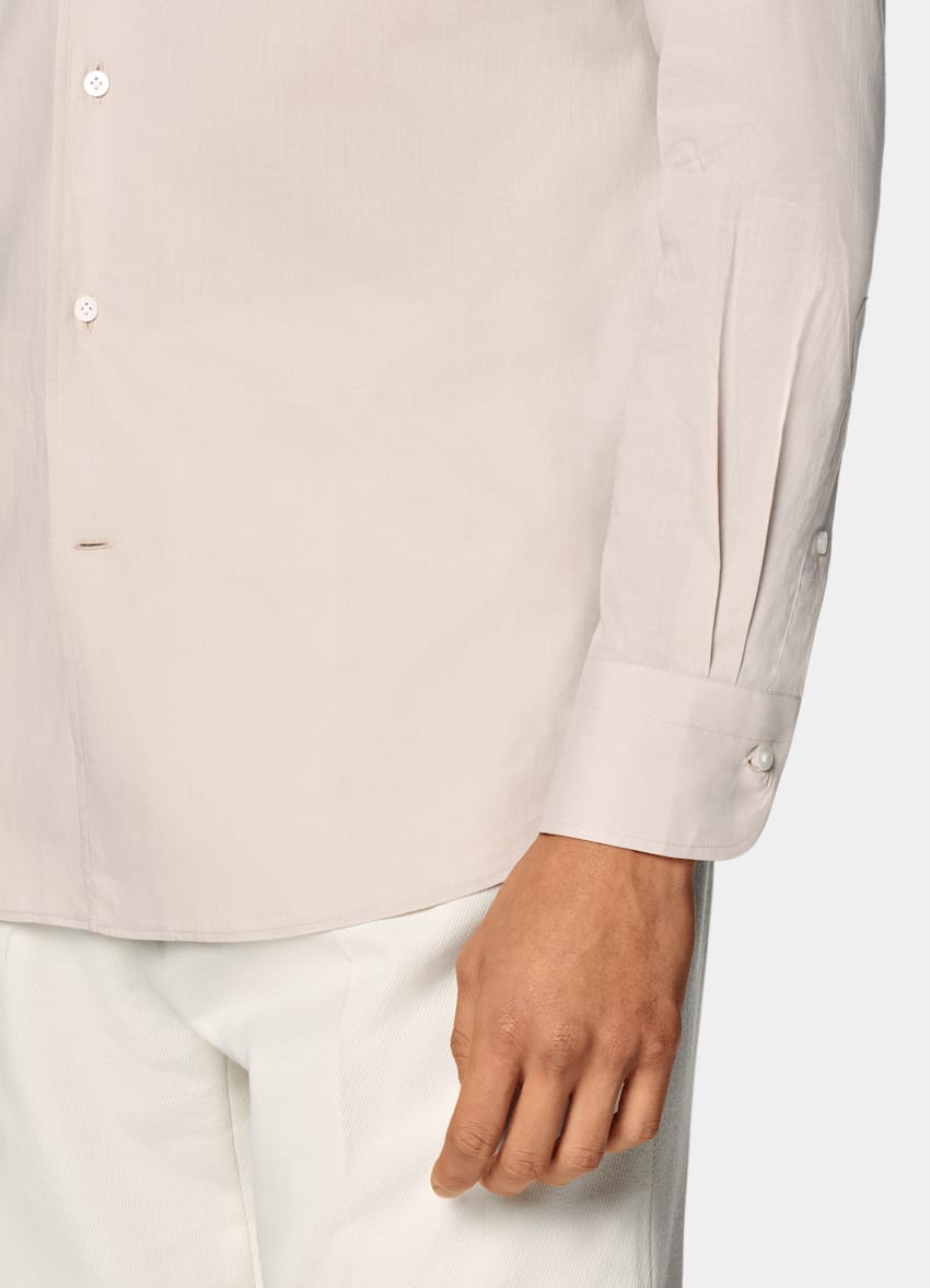 SUITSUPPLY Egyptian Cotton by Albini, Italy Sand Tailored Fit Shirt