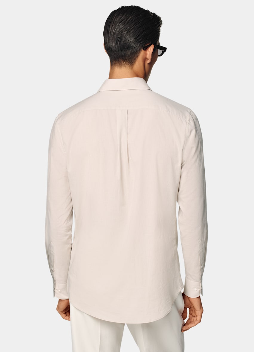 SUITSUPPLY Egyptian Cotton by Albini, Italy Sand Tailored Fit Shirt