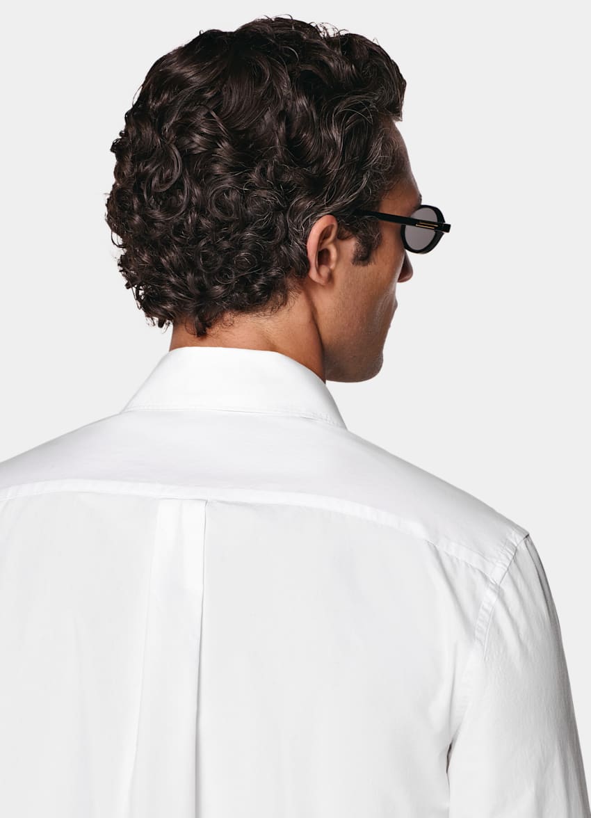 SUITSUPPLY Reine Baumwolle von Sidogras, Spanien Wei&szlig;es Baumwollhemd