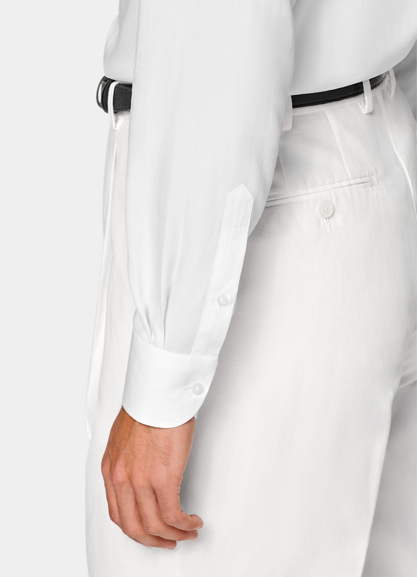 SUITSUPPLY Lyocell Silk von Albini, Italien Off-White Lyocell SIlk Shirt