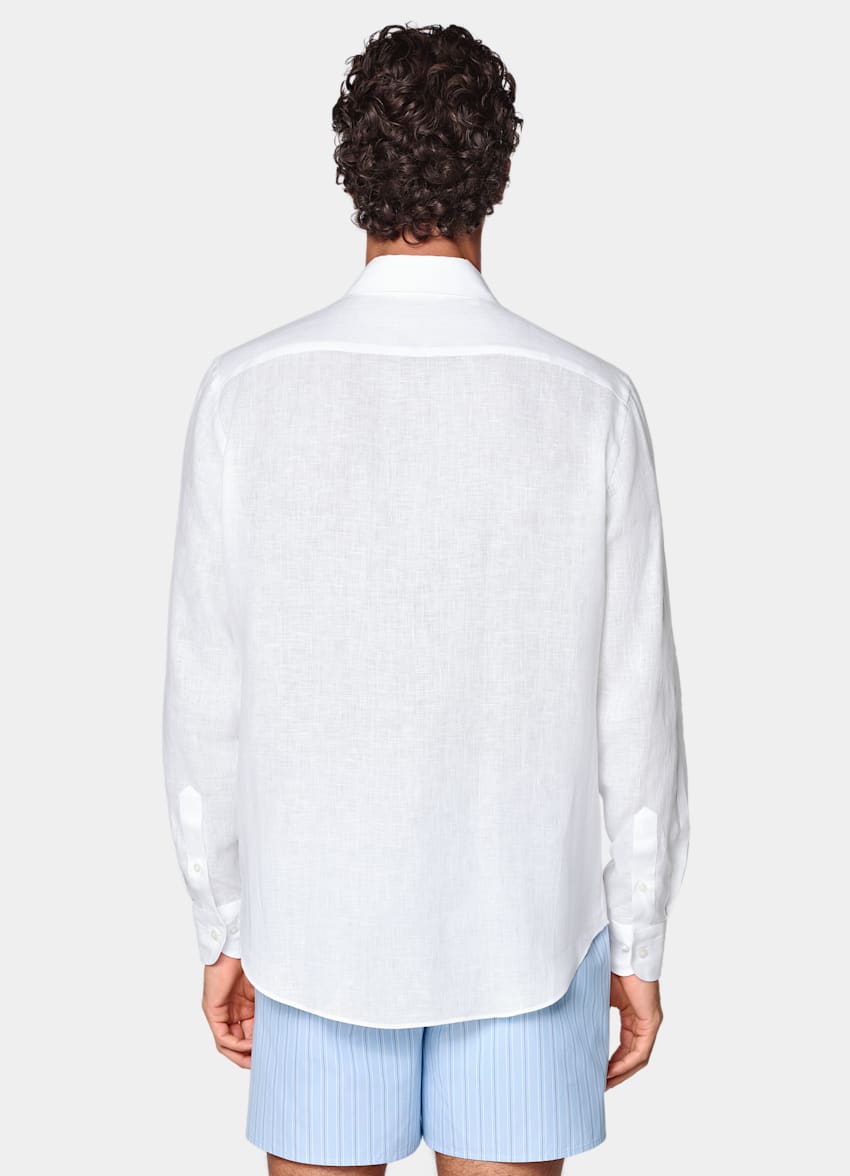 SUITSUPPLY Pure Linen by Baird McNutt, United Kingdom White Linen Shirt