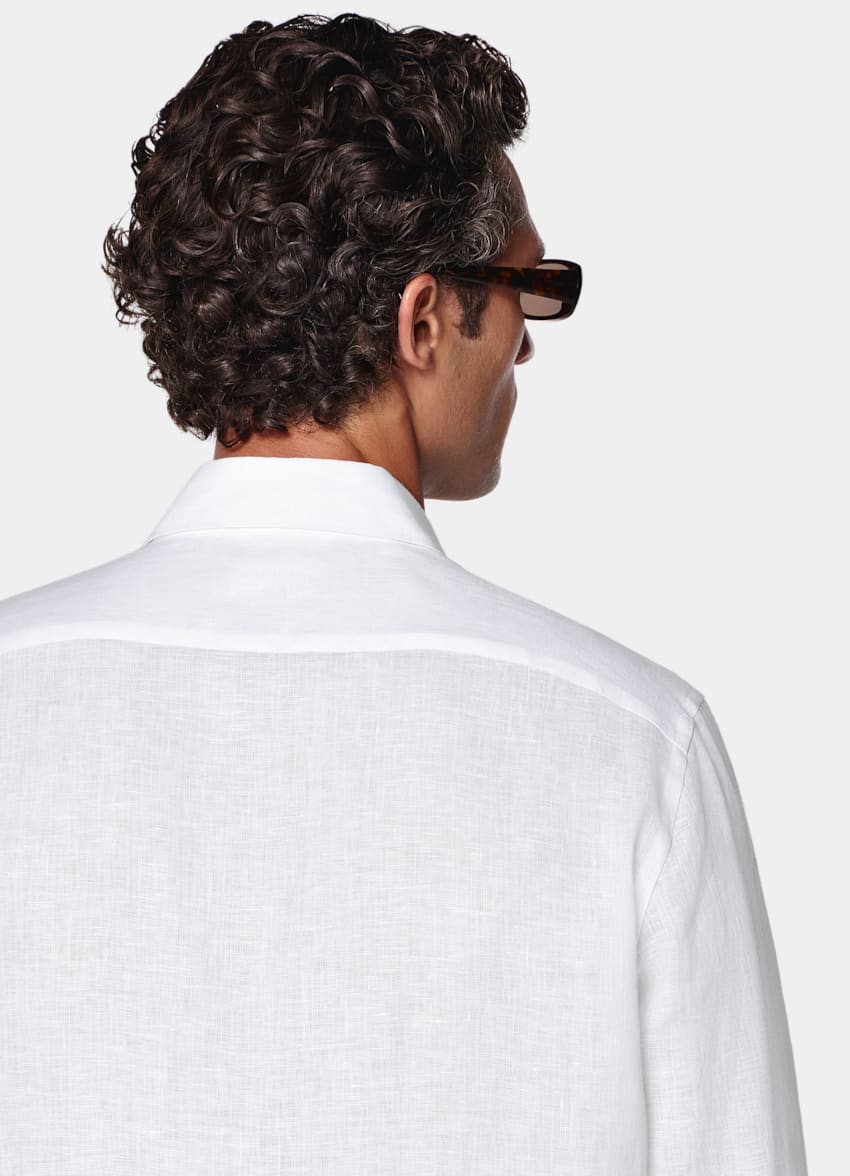 SUITSUPPLY Pure Linen by Baird McNutt, United Kingdom White Linen Shirt