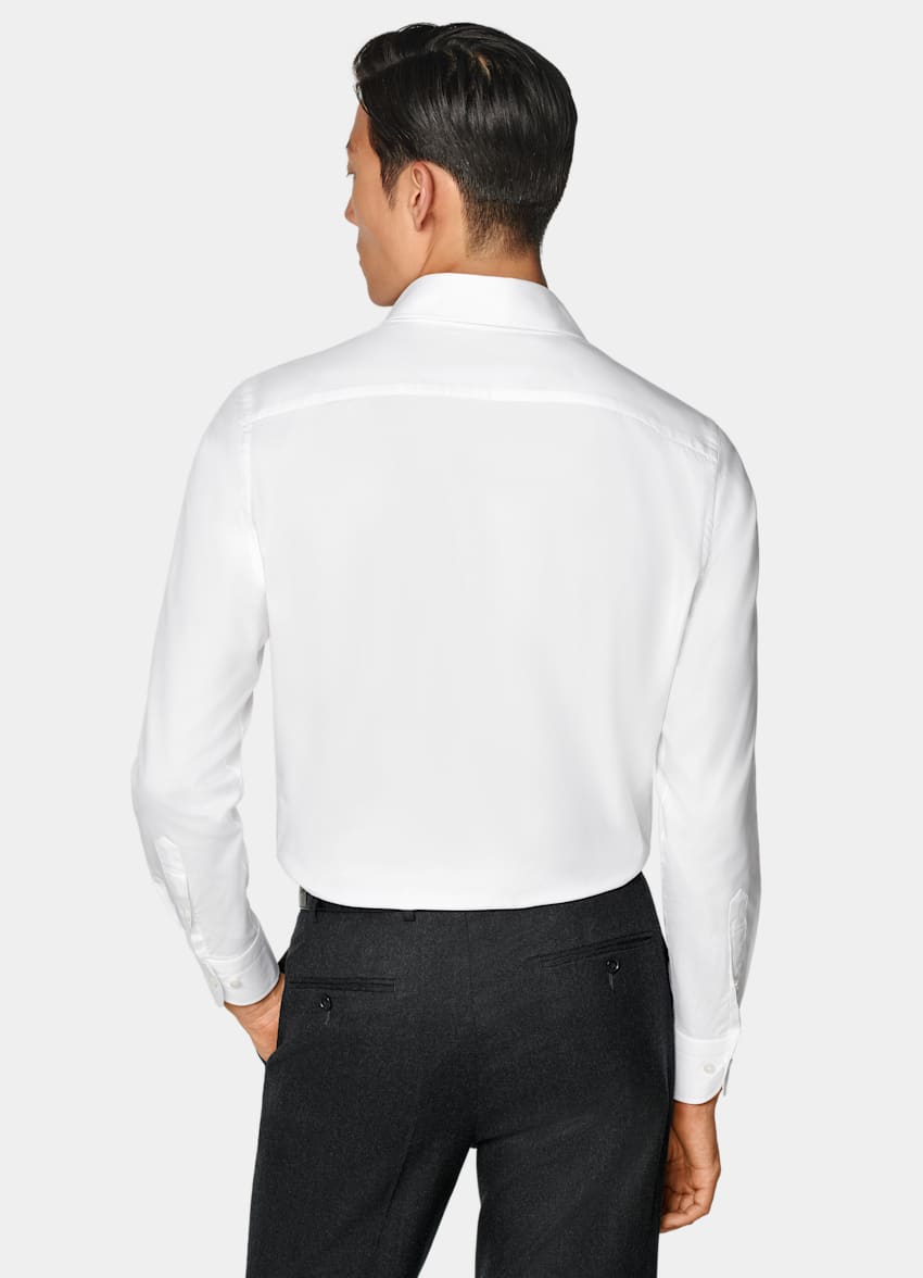 SUITSUPPLY Algodón egipcio de Albini, Italia White Point Collar Tailored Fit Shirt