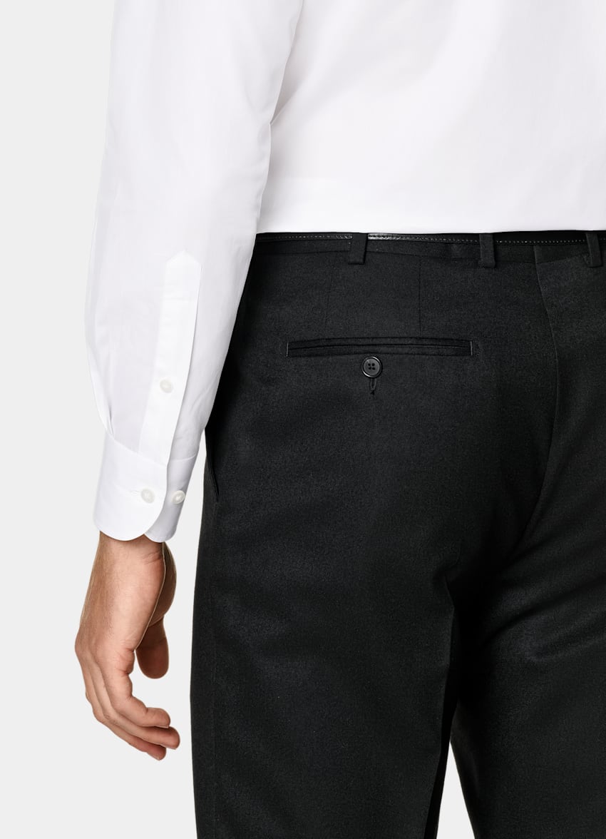 SUITSUPPLY Coton égyptien - Testa Spa, Italie Chemise coupe Tailored avec col d'une seule pièce blanche