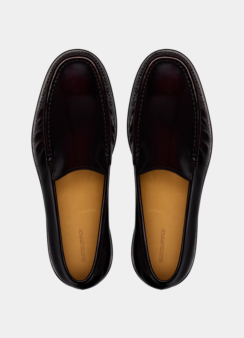 SUITSUPPLY Leather Dark Red Loafer