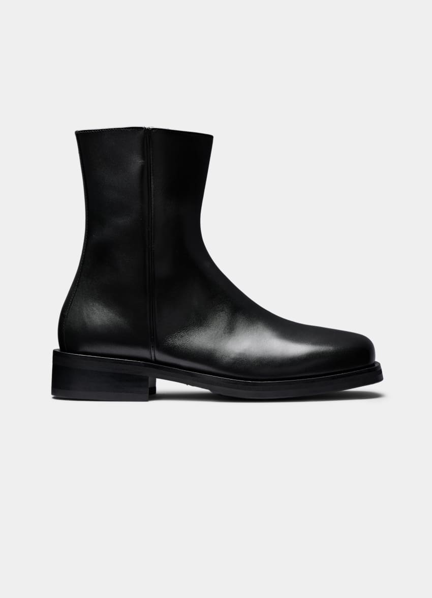 SUITSUPPLY Leather Black Boot