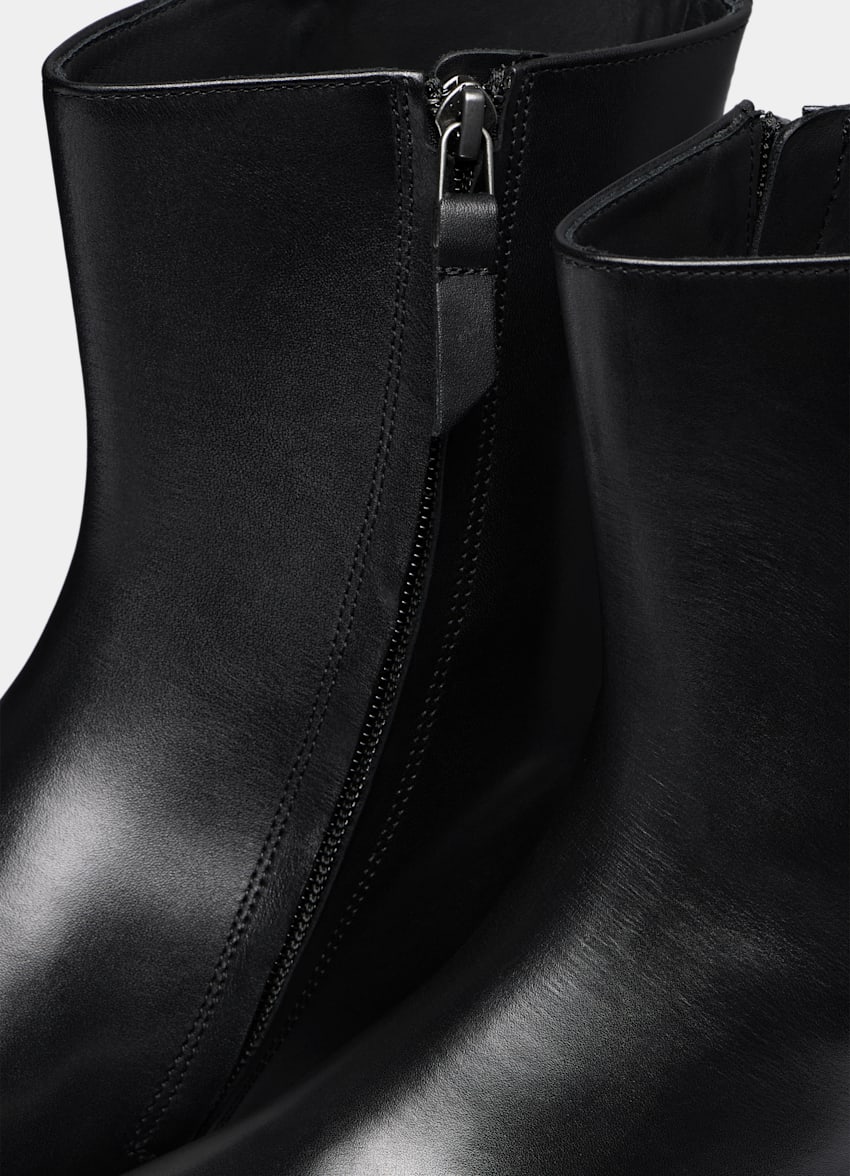 SUITSUPPLY Leather Black Boot