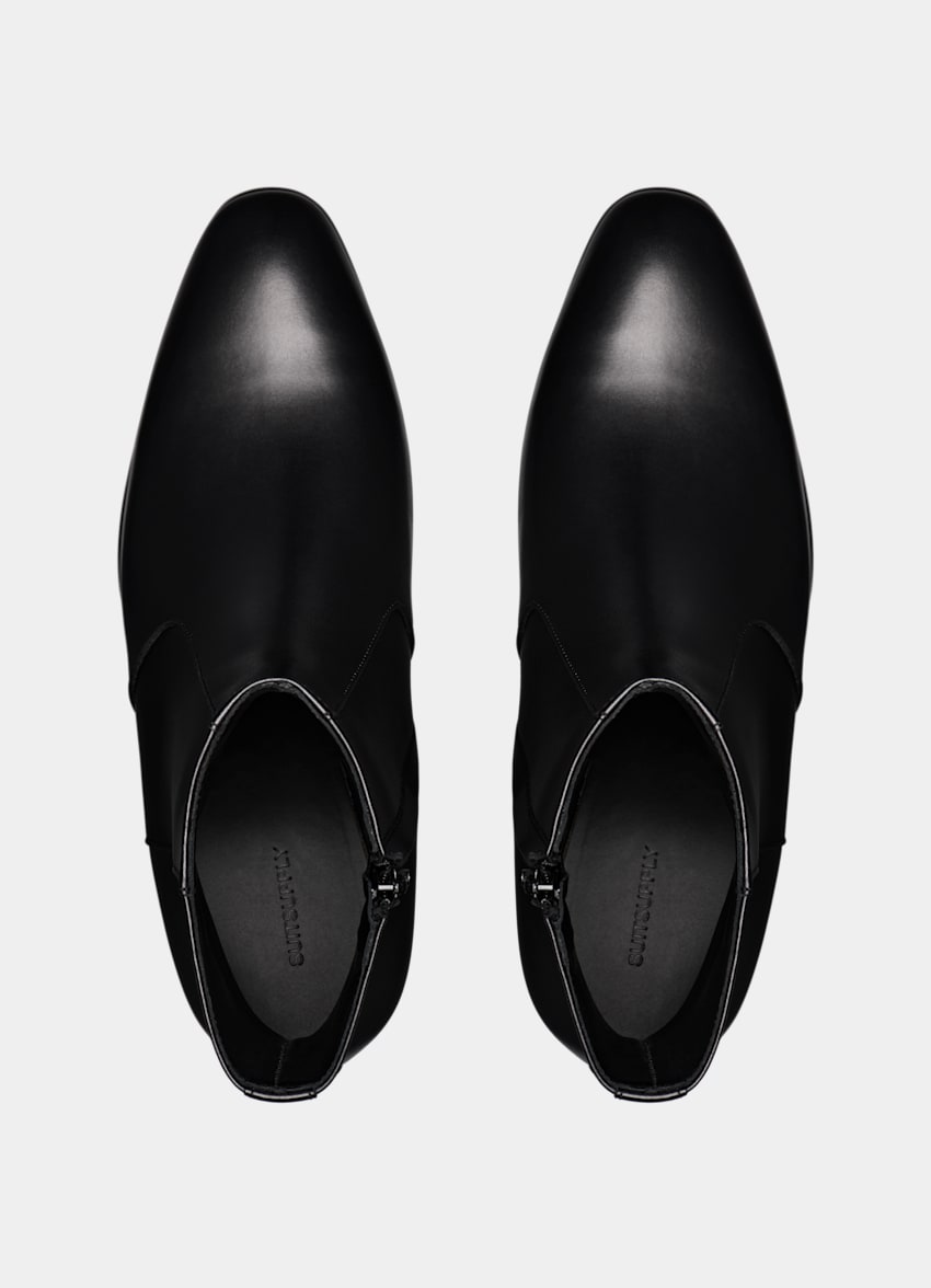 SUITSUPPLY Leather Black Boot