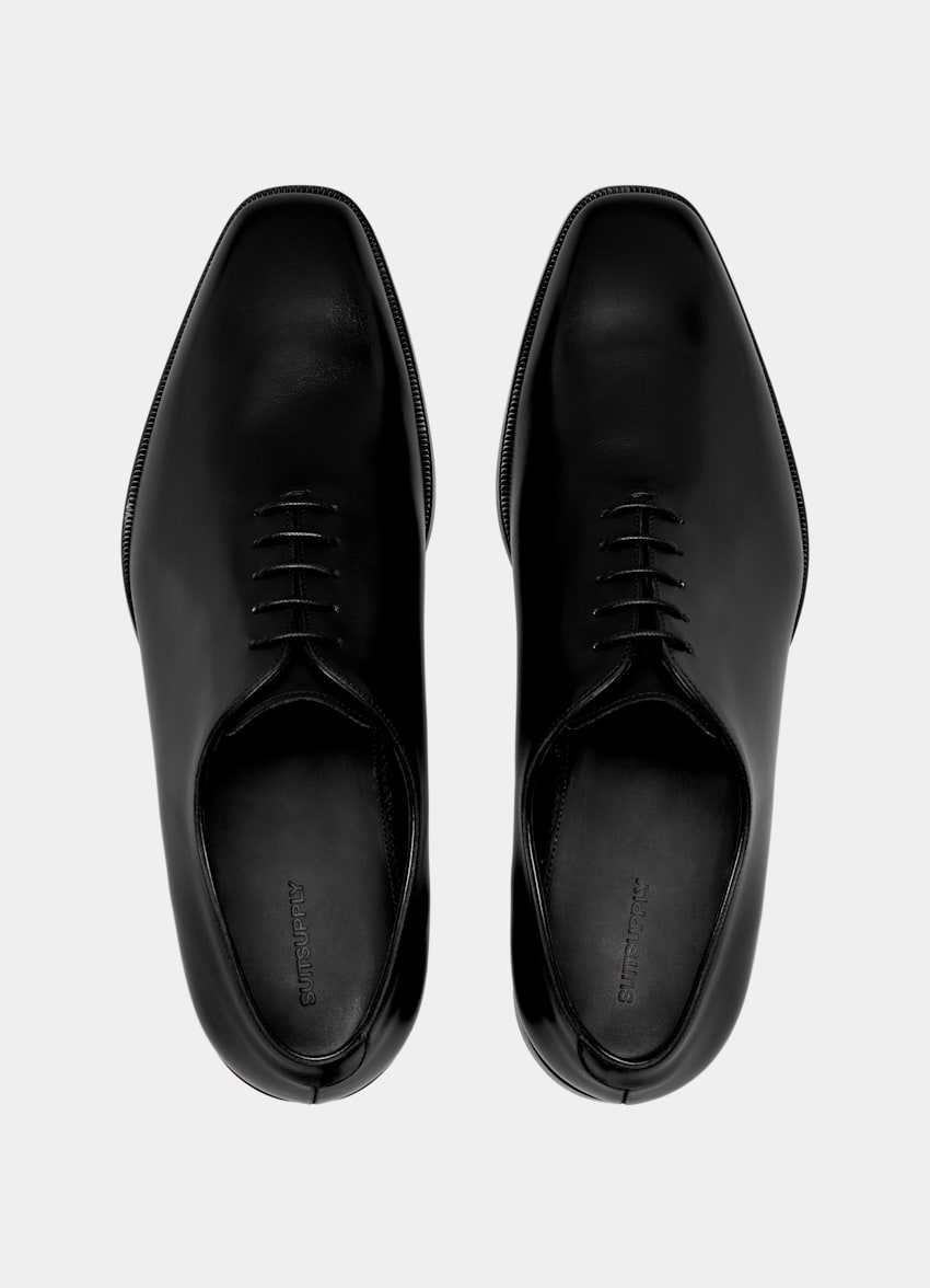 SUITSUPPLY Leather Black Oxford
