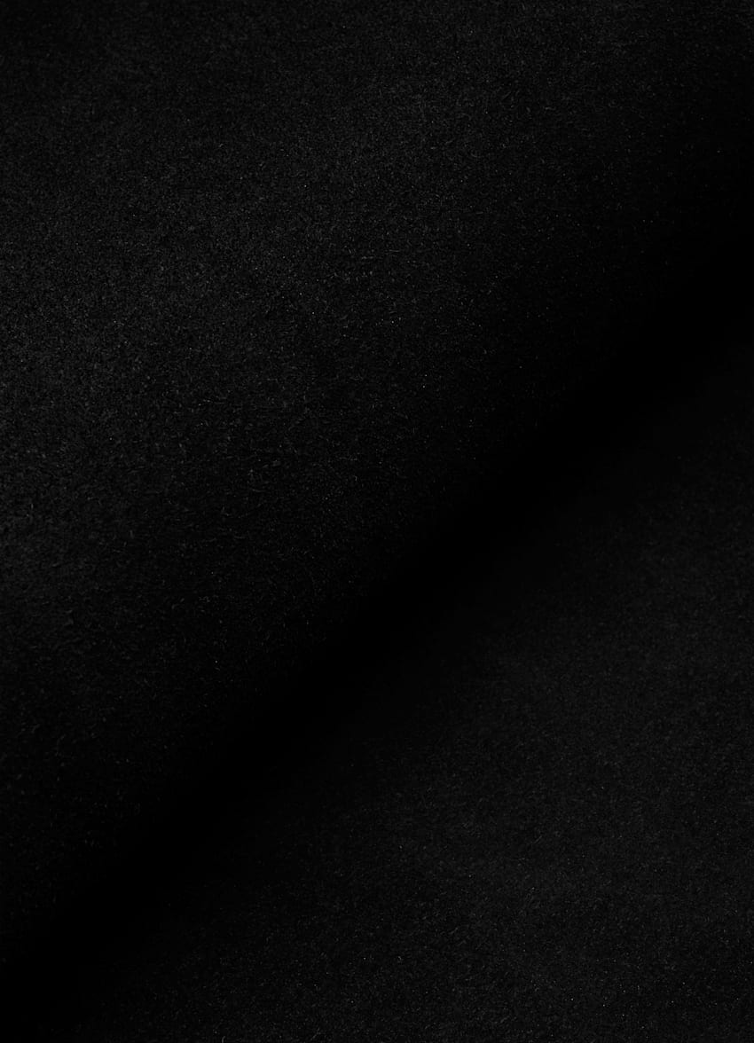 SUITSUPPLY Suede & Technical Fabric Black Sneaker