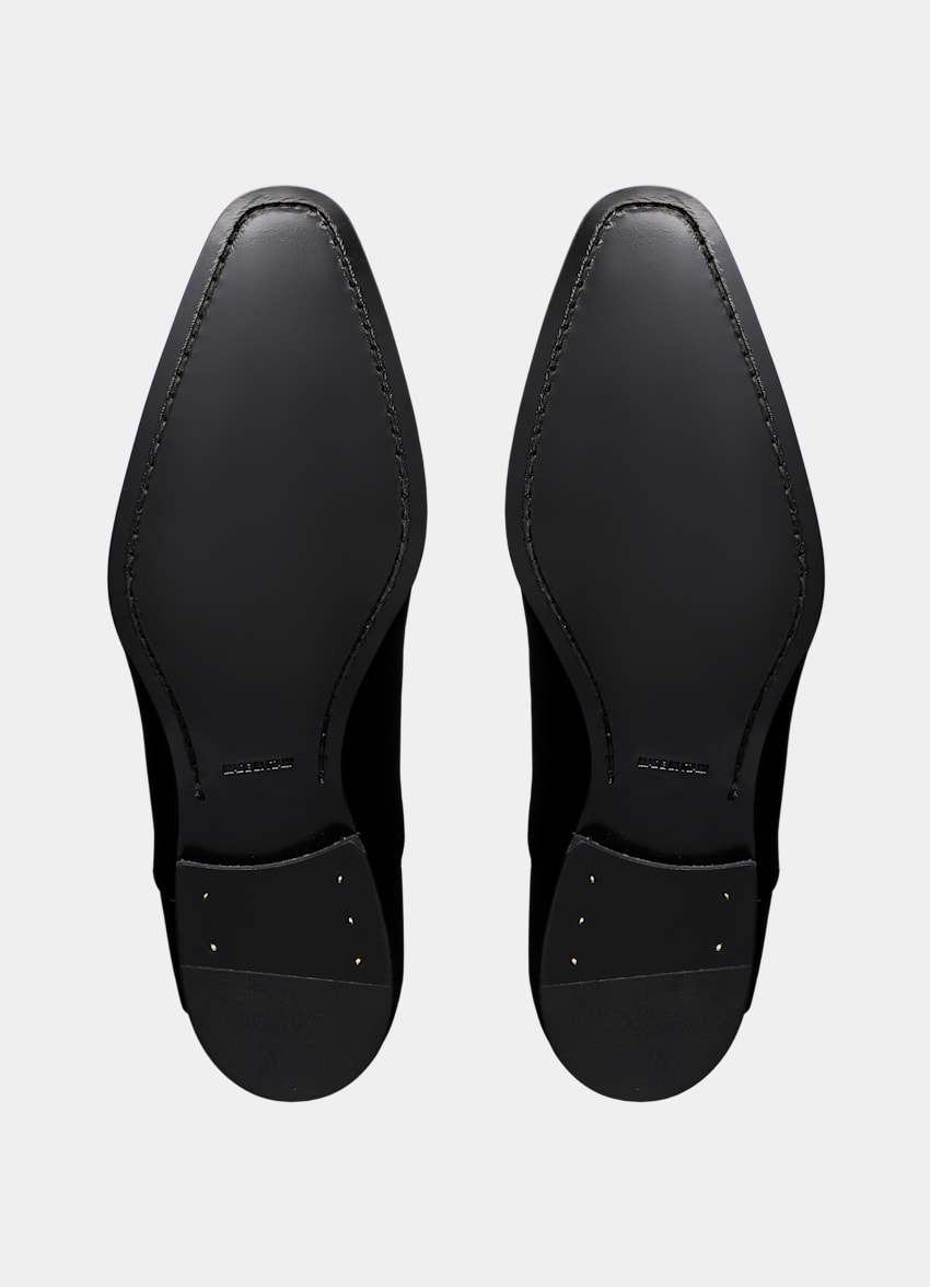 SUITSUPPLY Leather Black Tuxedo Oxford