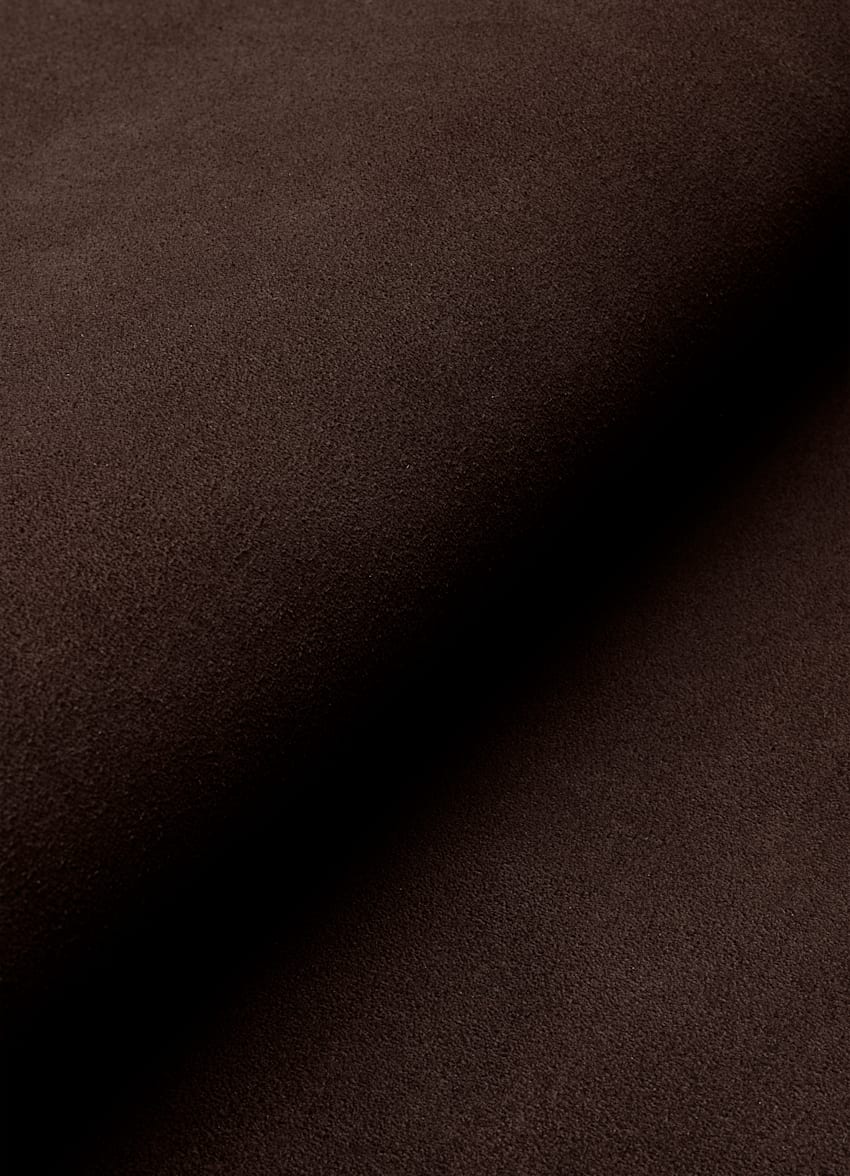 SUITSUPPLY Italian Calf Suede Brown Oxford