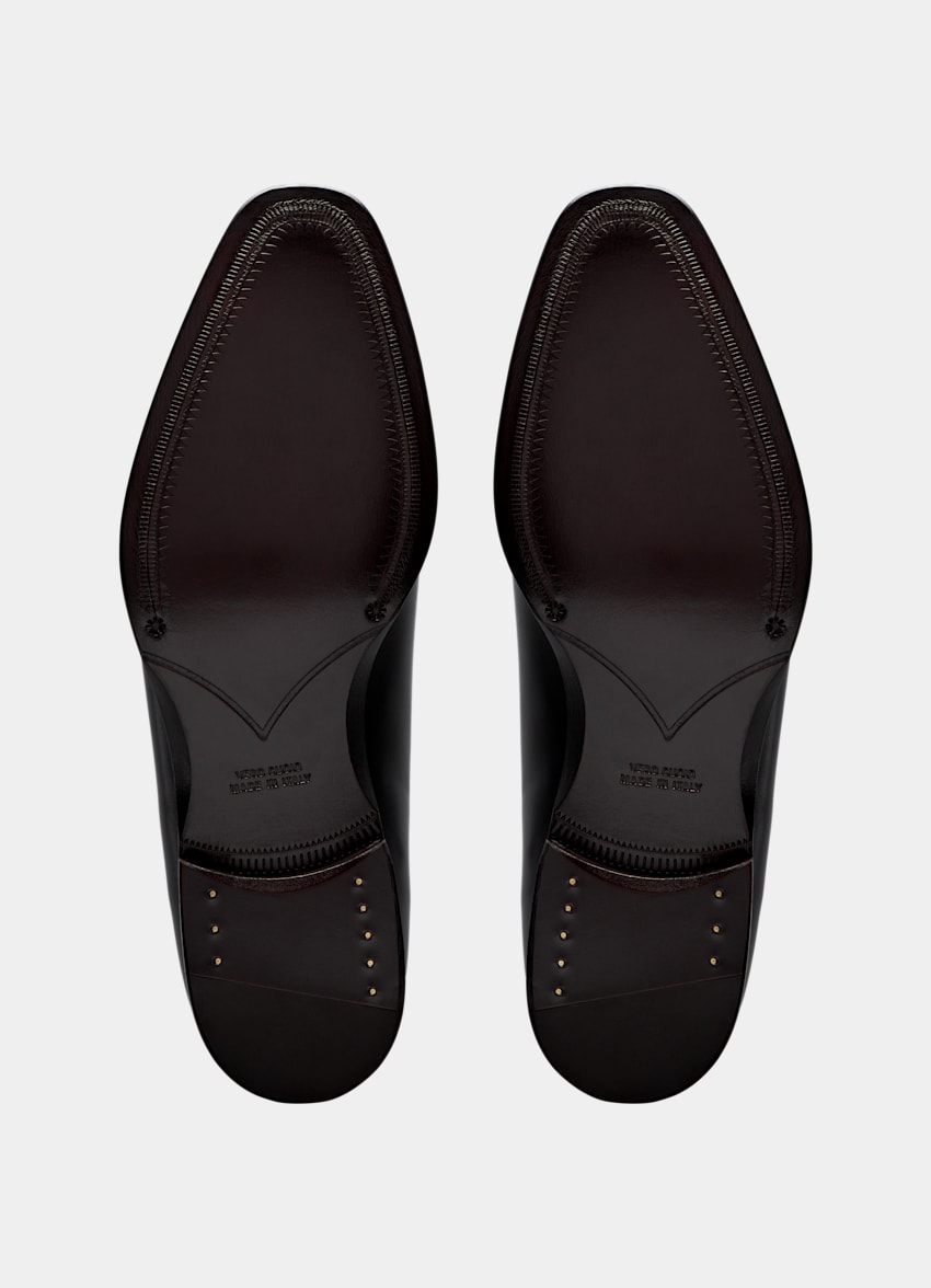 SUITSUPPLY Italian Calf Leather Black Oxford