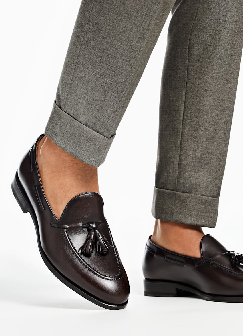 Brown Tassel Loafer in Calf Leather | SUITSUPPLY US