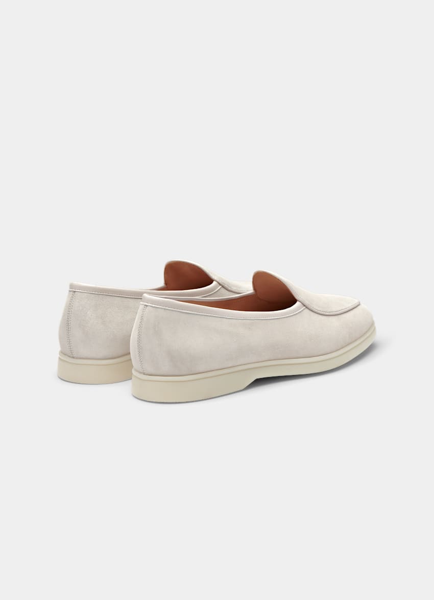 SUITSUPPLY Italian Calf Suede Light Taupe Slip-On