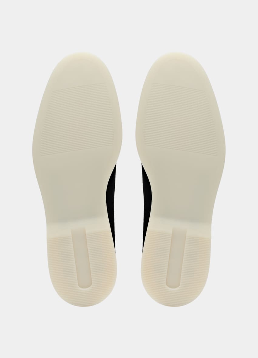 SUITSUPPLY Cuir de veau italien suédé Mocassins noirs