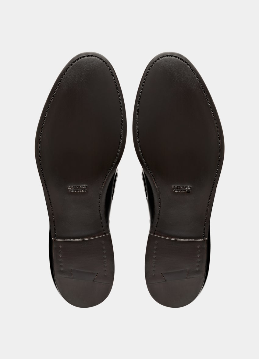SUITSUPPLY Italian Calf Leather Black Tassel Loafer