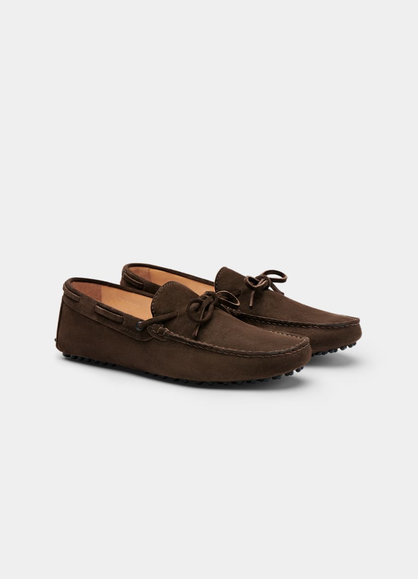 Mocasines para conducir marrón intermedio