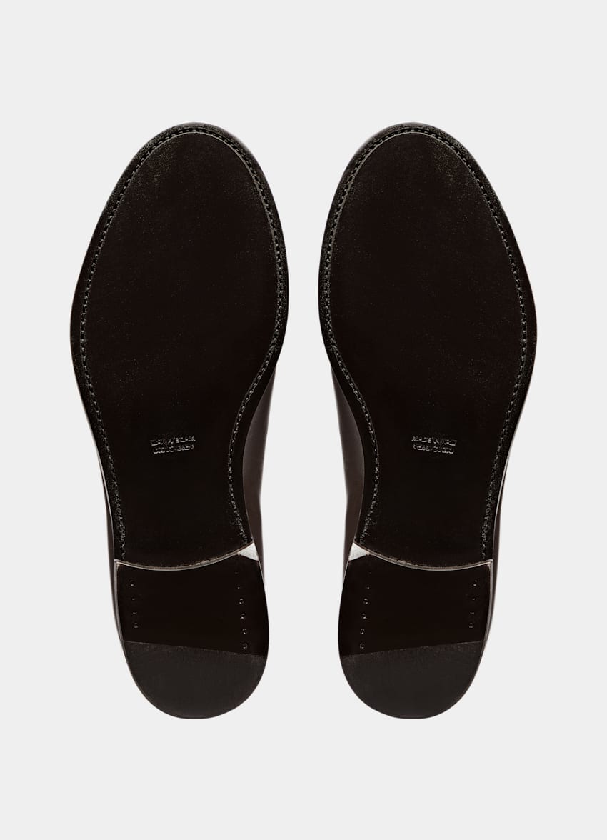 SUITSUPPLY Italian Calf Leather Dark Brown Loafer