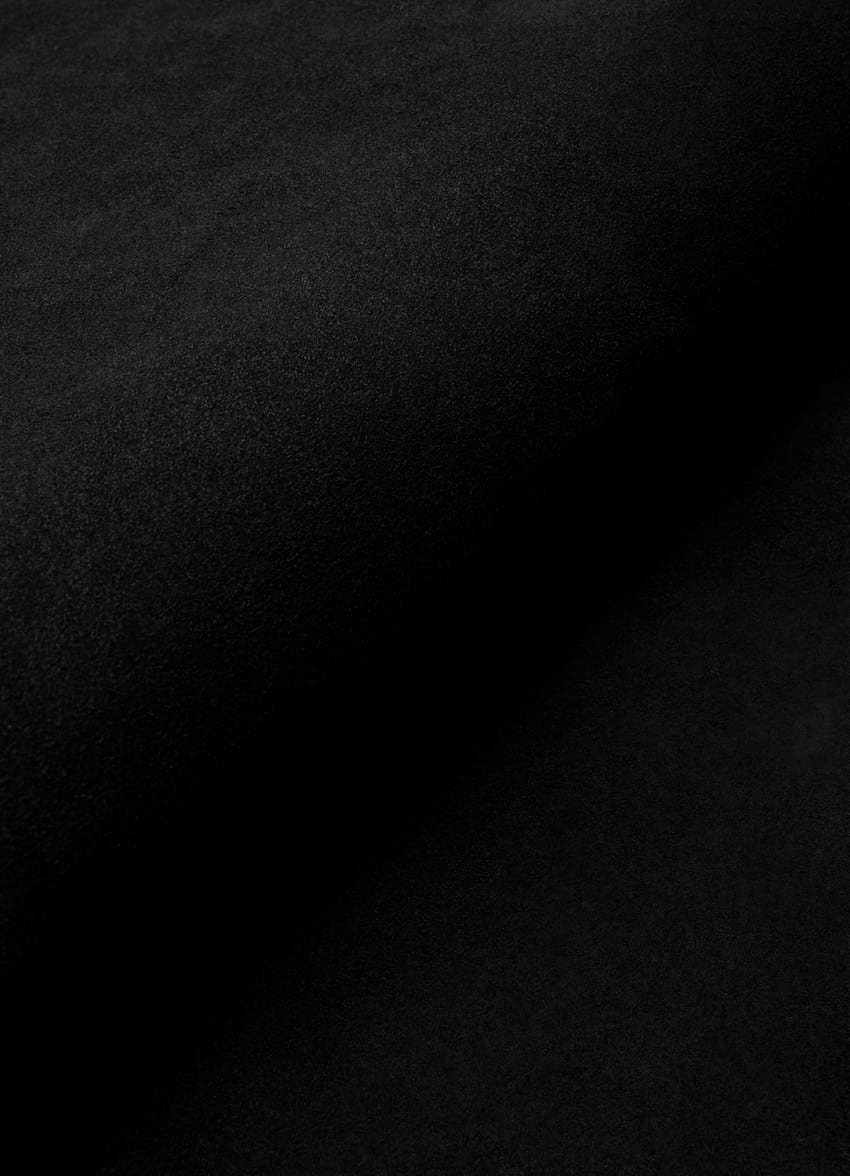 SUITSUPPLY 意大利牛麂皮 黑色乐福鞋