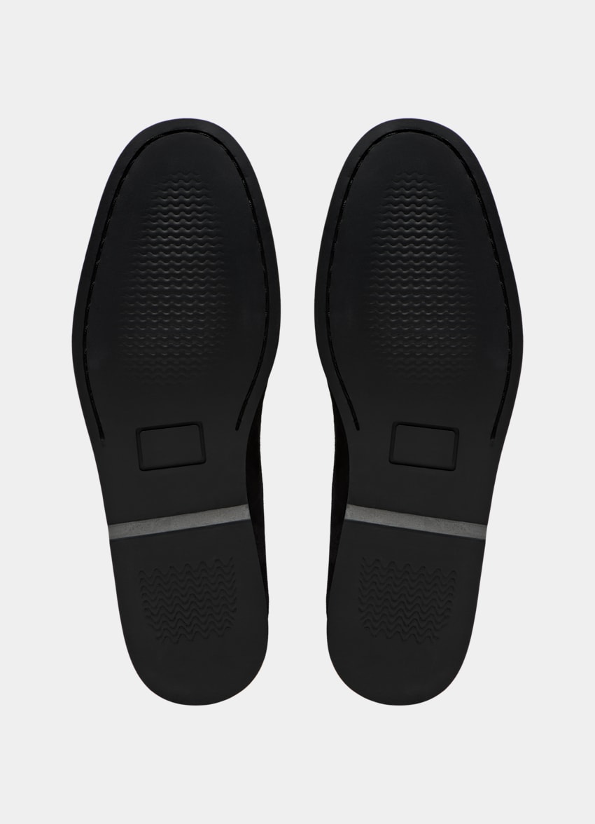 SUITSUPPLY 意大利牛麂皮 黑色乐福鞋