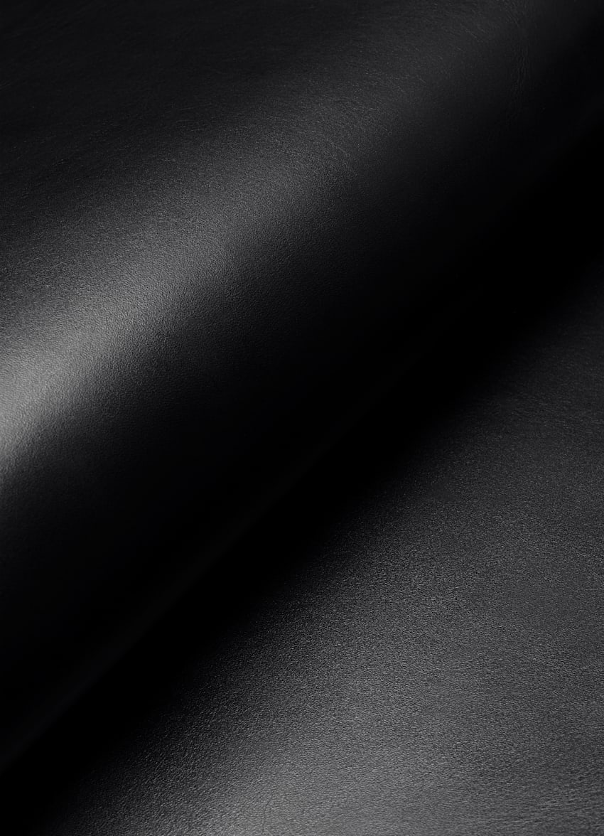 SUITSUPPLY Italian Calf Leather Black Slipper