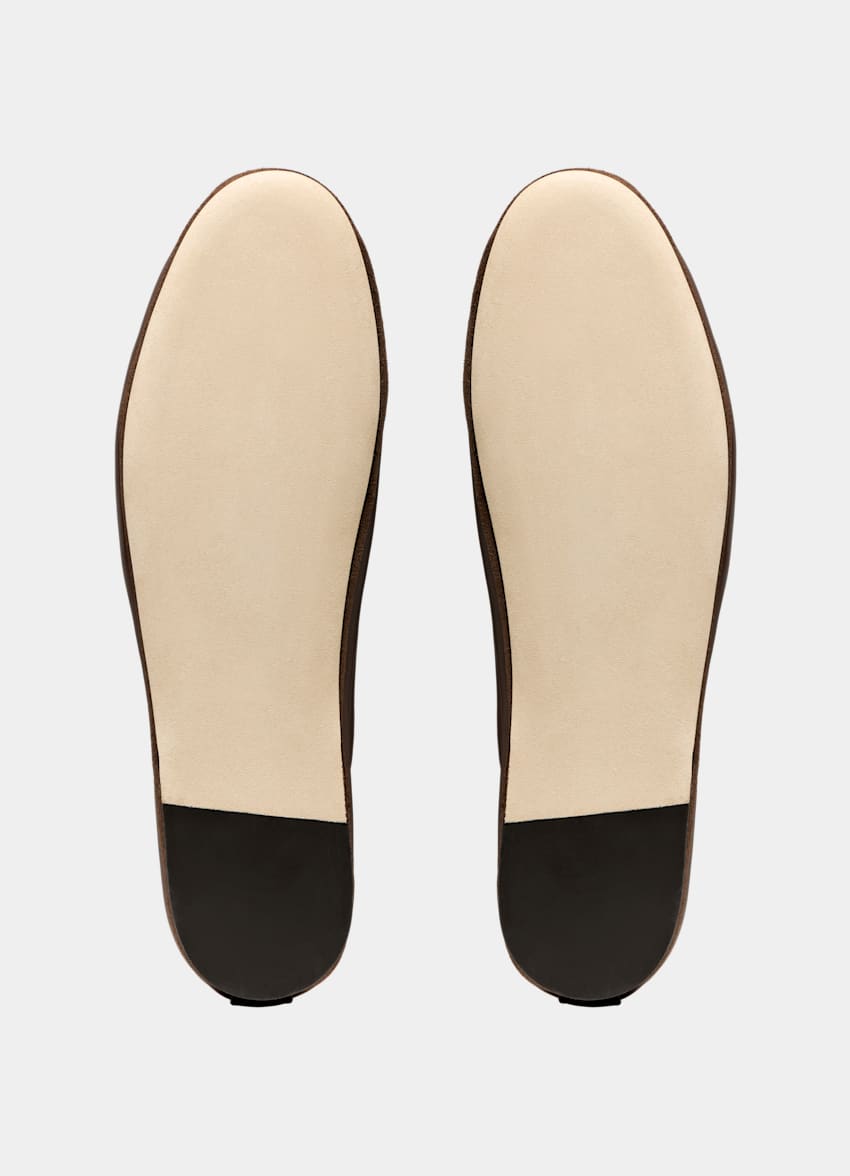 SUITSUPPLY Italienskt kalvskinn Bruna loafers