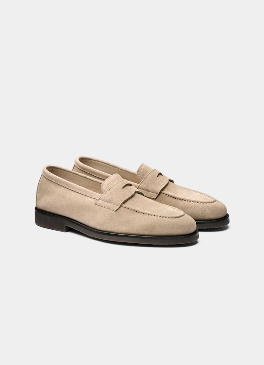Pennyloafer Sandfarben