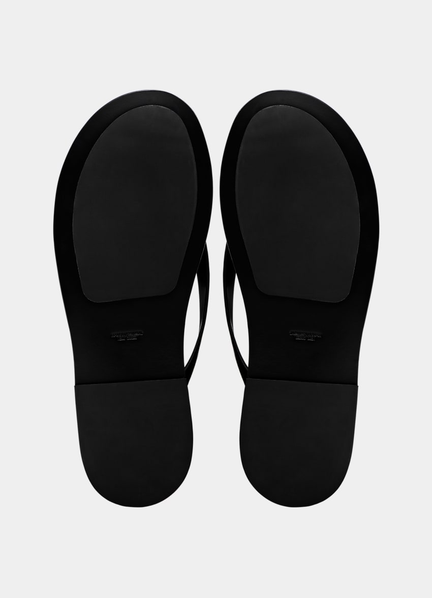 SUITSUPPLY Leather Black Slipper