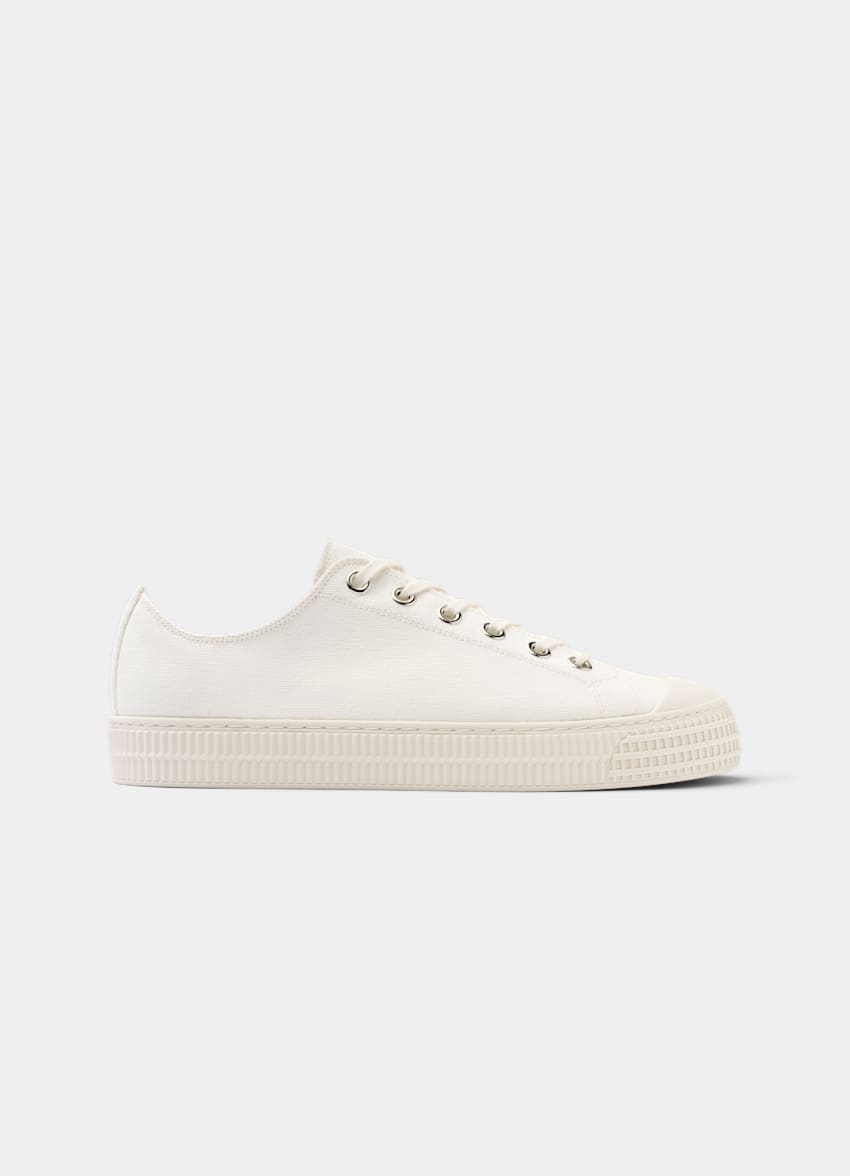 SUITSUPPLY Canvas Off-White Sneaker