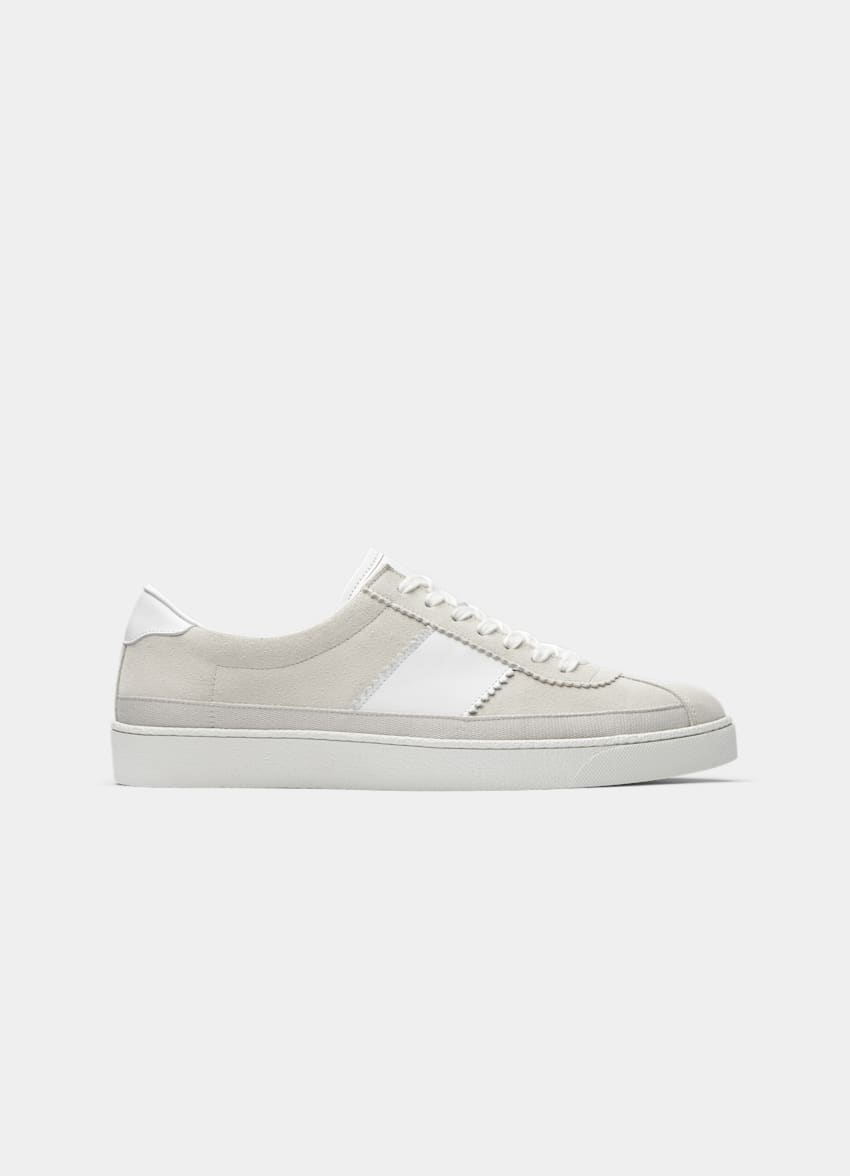 SUITSUPPLY Italienisches Kalbvelours Sneaker hellbraun