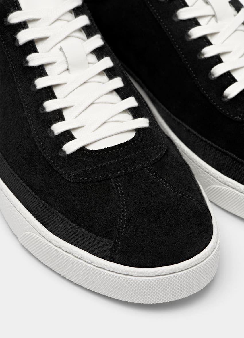 SUITSUPPLY Ante italiano de becerro Sneakers negros