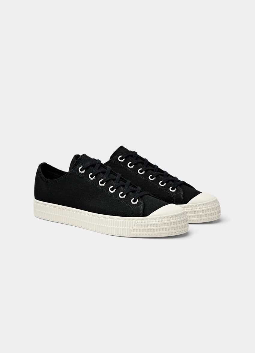 SUITSUPPLY Toile Sneakers noires