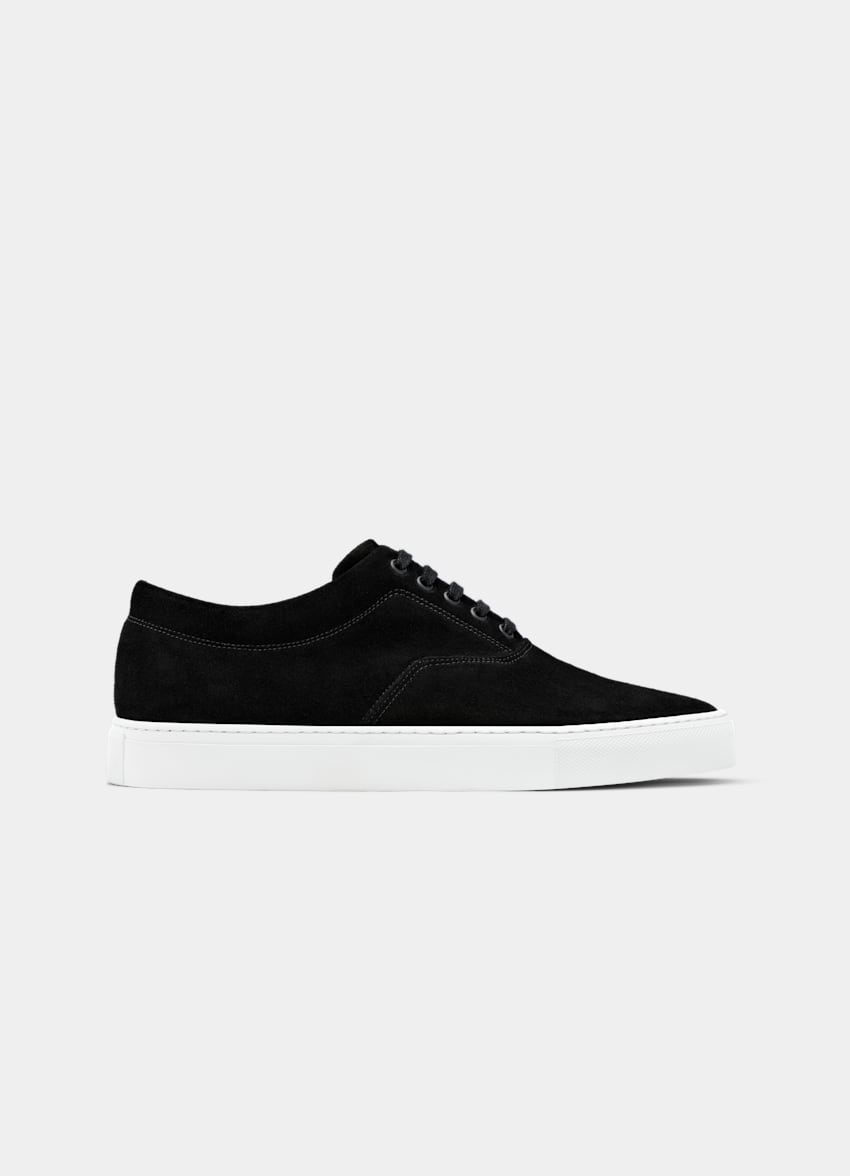 SUITSUPPLY Cuir de veau italien suédé Sneakers noires