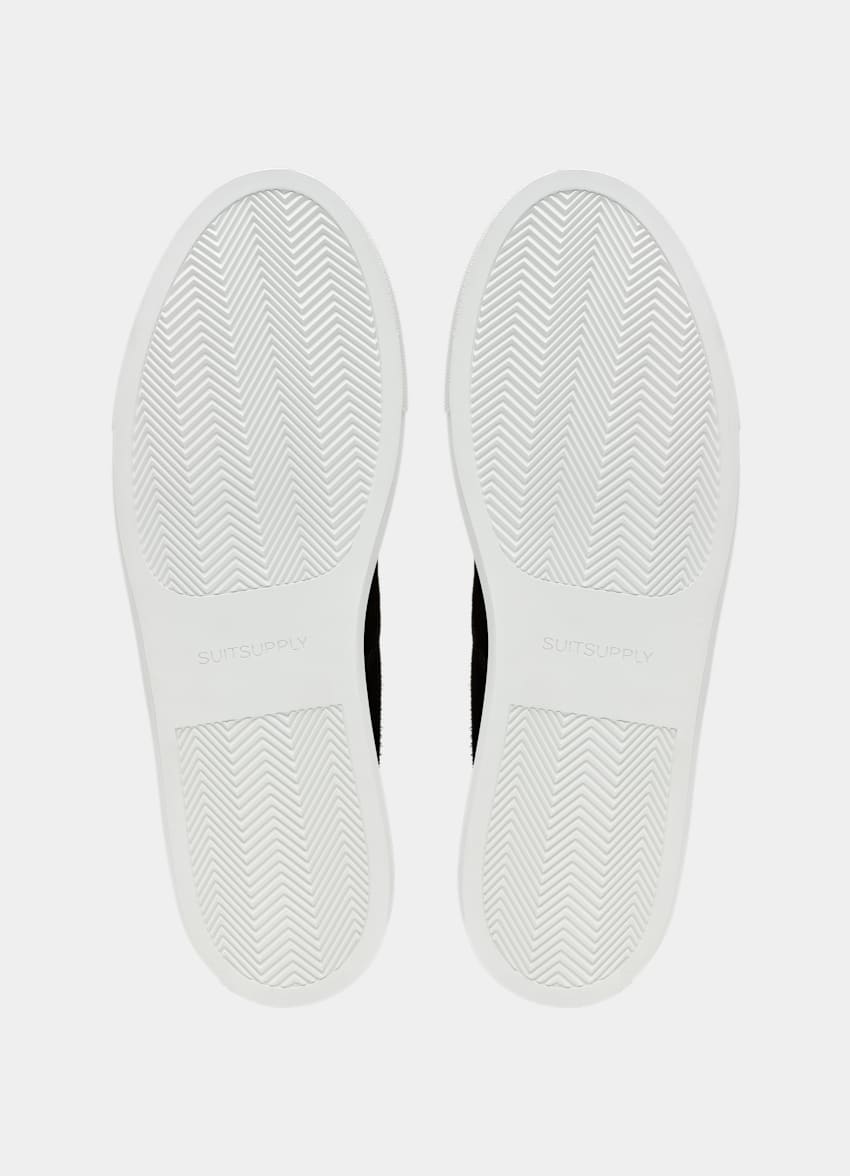 SUITSUPPLY Cuir de veau italien suédé Sneakers noires