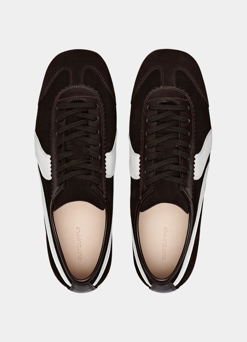 SUITSUPPLY Suede Dark Brown Sneaker