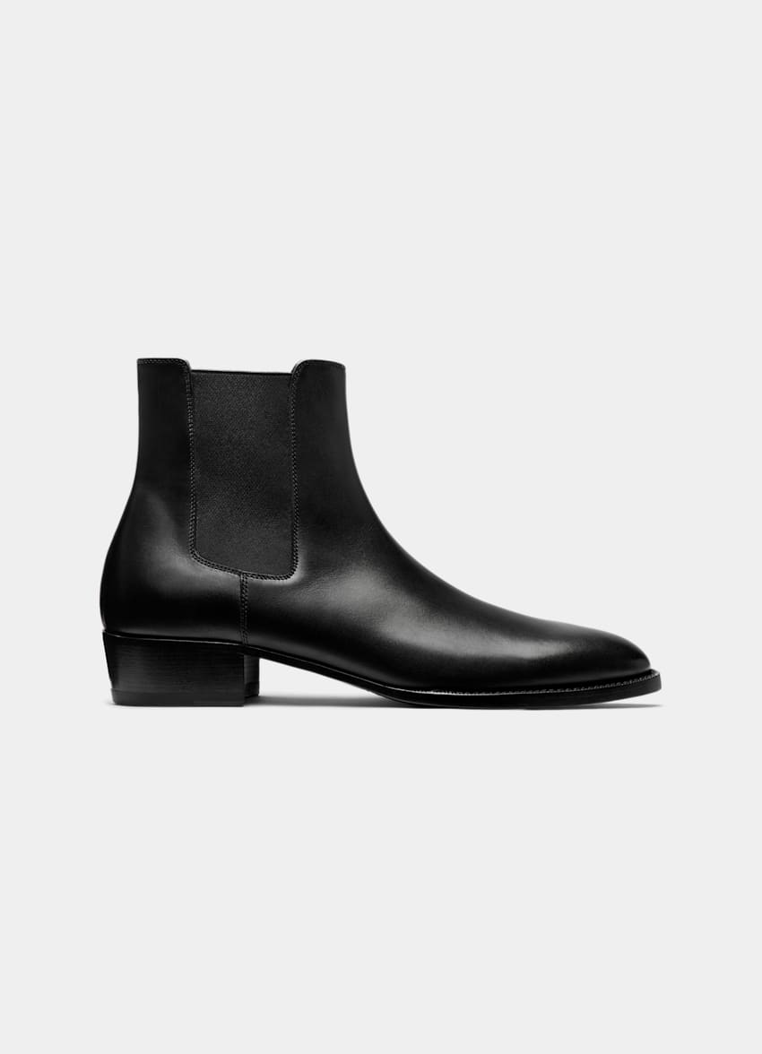 SUITSUPPLY Cuir de veau italien Bottines noires