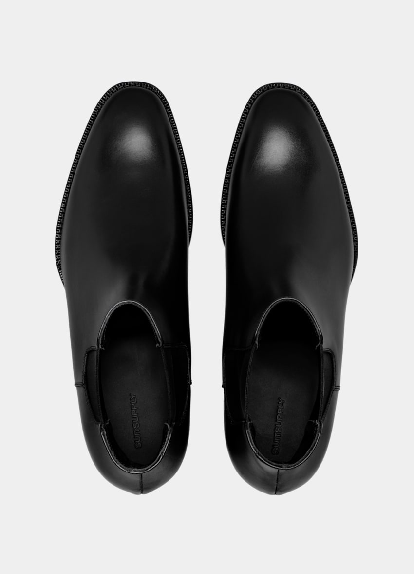 SUITSUPPLY Cuir de veau italien Bottines noires