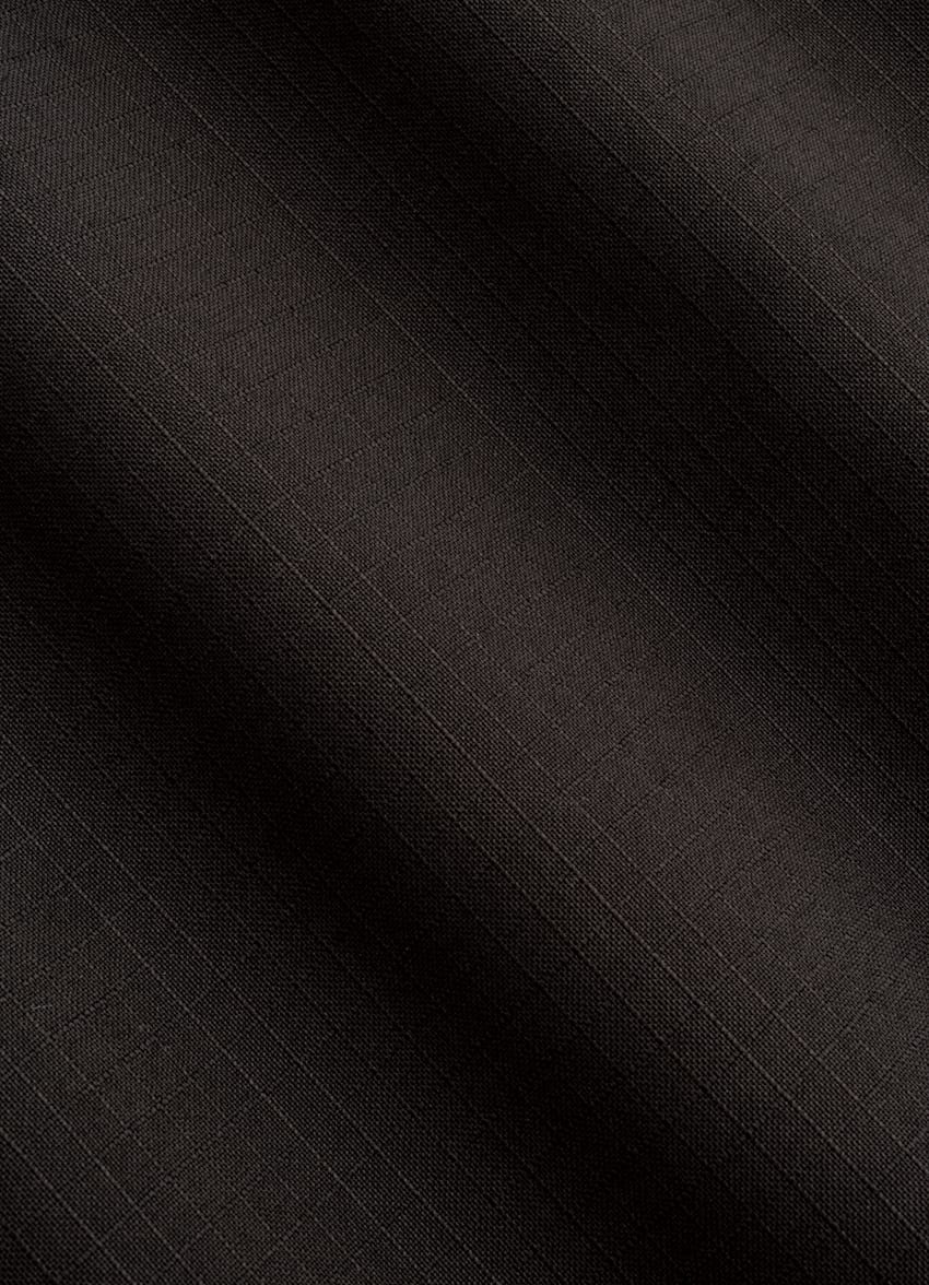 SUITSUPPLY Pure Wool by Togna, Italy Dark Brown Straight Leg Shorts