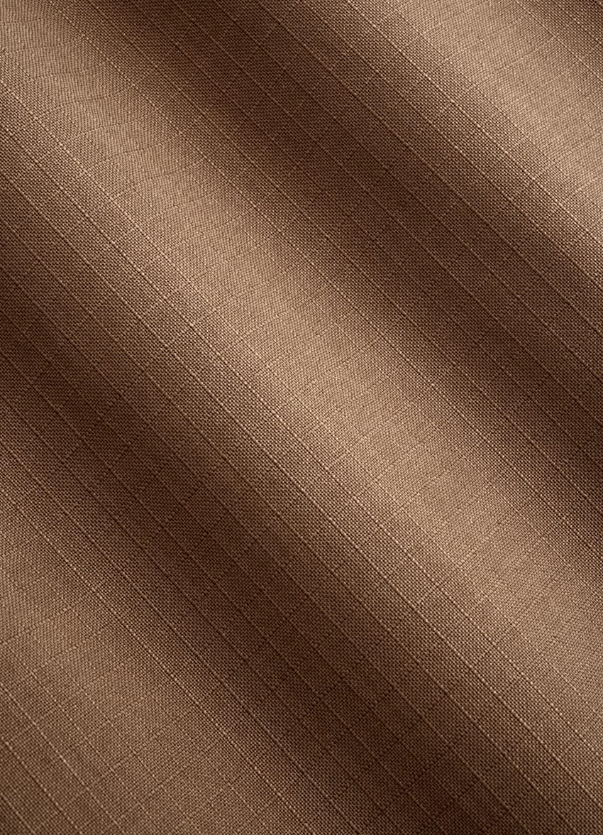 SUITSUPPLY Pure Wool de Togna, Italia Mid Brown Straight Leg Shorts