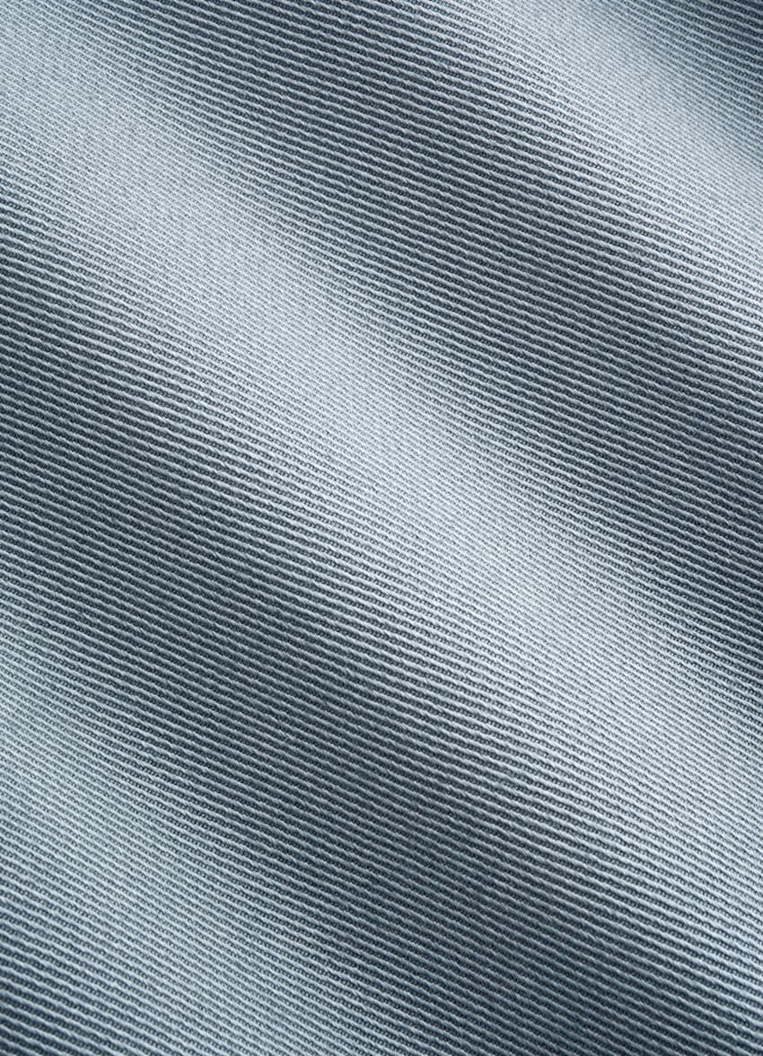 SUITSUPPLY Stretch Cotton by Cervotessile, Italy Mid Blue Slim Leg Chino Shorts