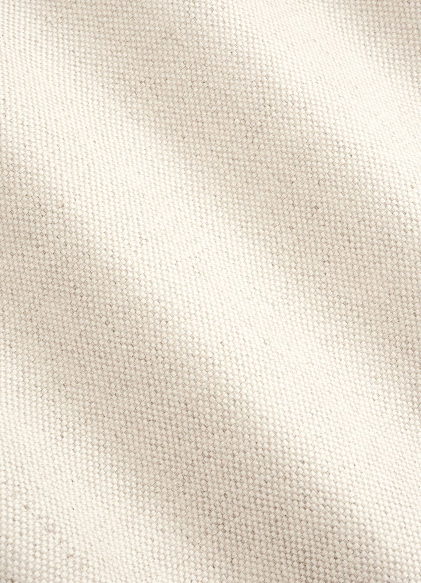 SUITSUPPLY Cotton Linen by Di Sondrio, Italy Sand Straight Leg Shorts