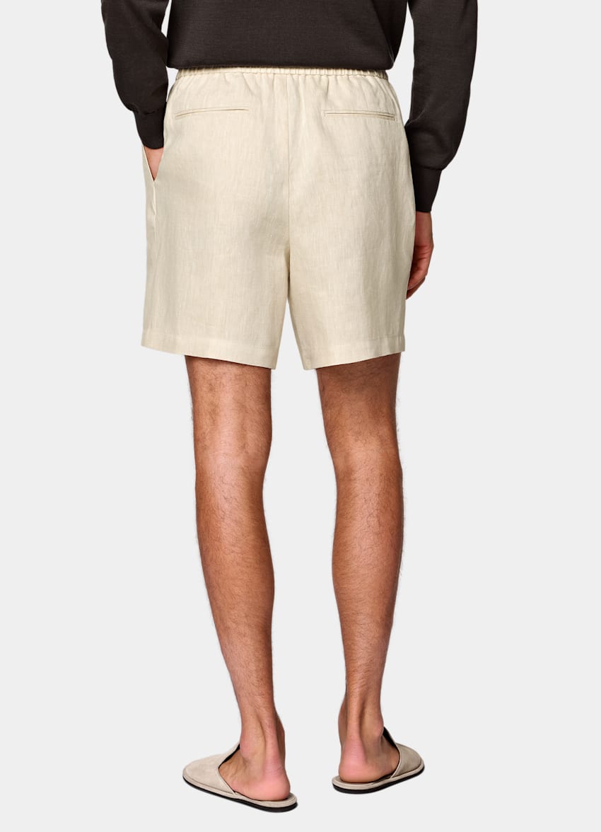 Spodenki straight leg jasnobrązowe