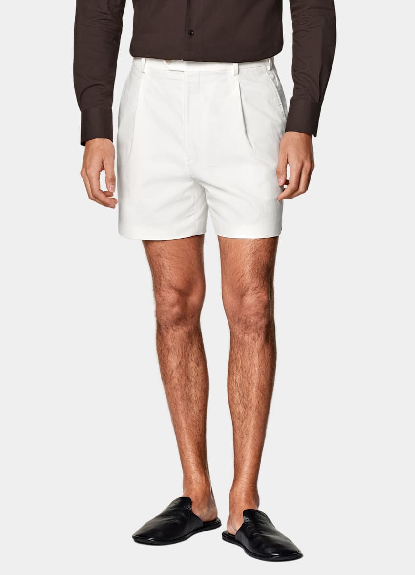 SUITSUPPLY Puro cotone - Di Sondrio, Italia Pantaloncini color panna straight leg